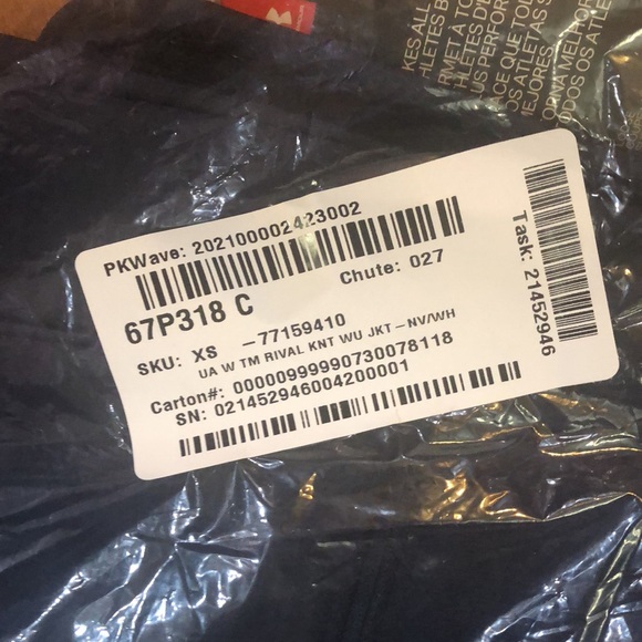 NWT Under Armour Team Rival Knit Warm-Up Jacket - Picture 8 of 8